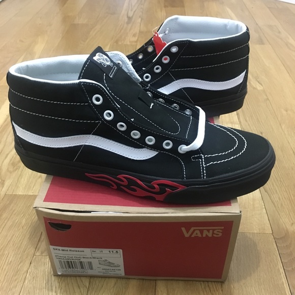 Vans Other - Vans sk8 hi limited red flames size 7.5-12
